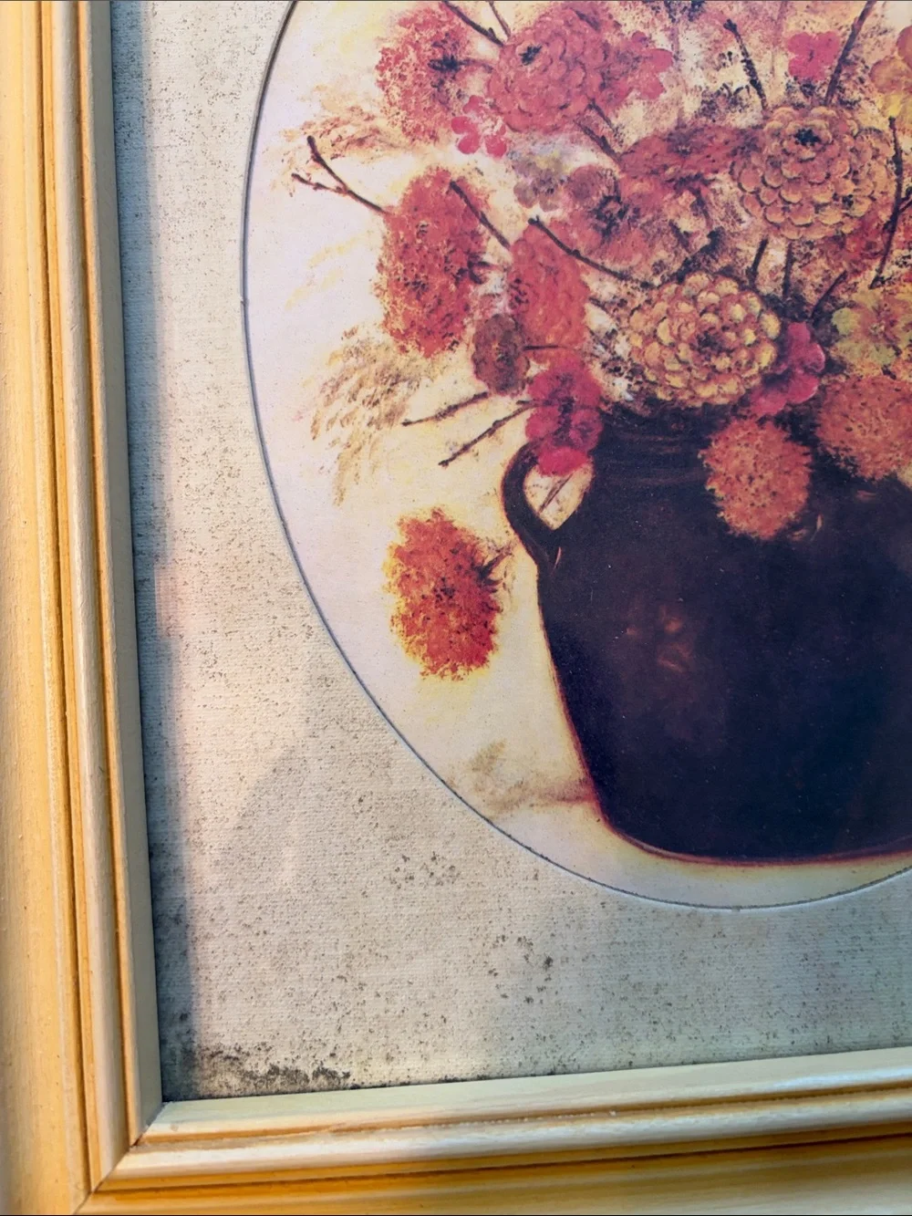 Vintage 1970s Robert Laessig Framed Autumn Floral Prints-Set of 2-VTG Condition